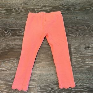 James & Lottie peach leggings 4T EUC